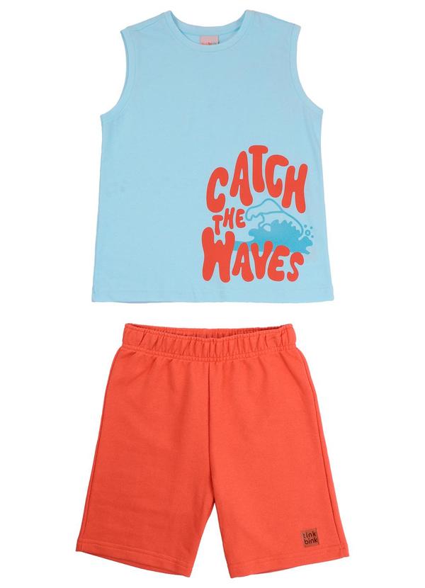Conjunto Regata e Bermuda Azul