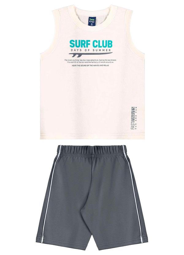 Conjunto Regata e Bermuda Bege