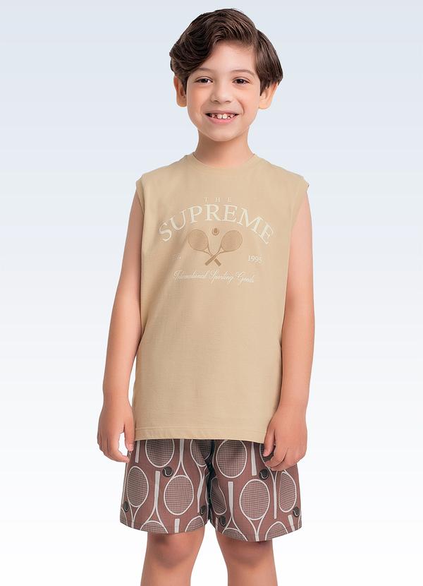Conjunto Regata e Bermuda Bege