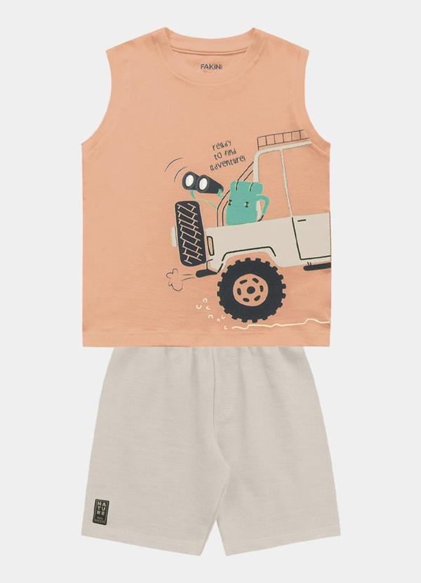 Conjunto Regata e Bermuda Laranja