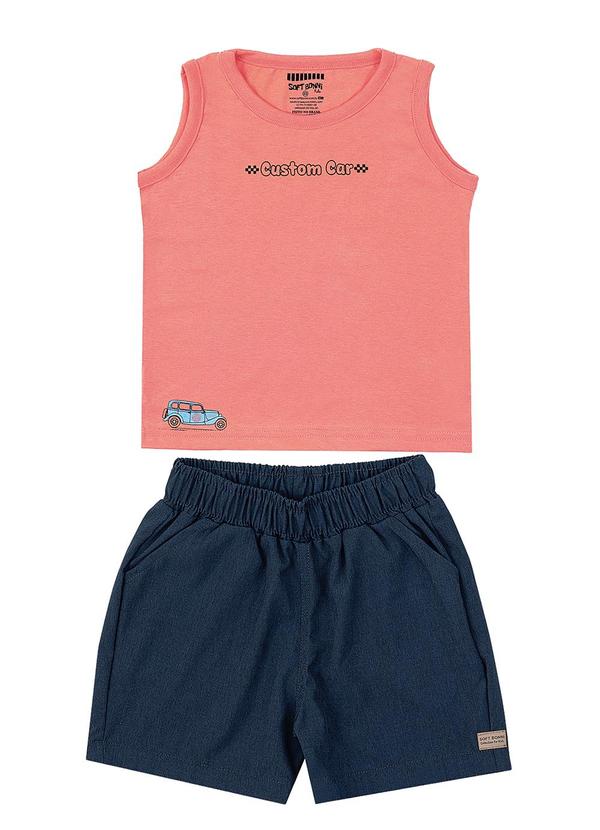 Conjunto Regata e Bermuda Laranja
