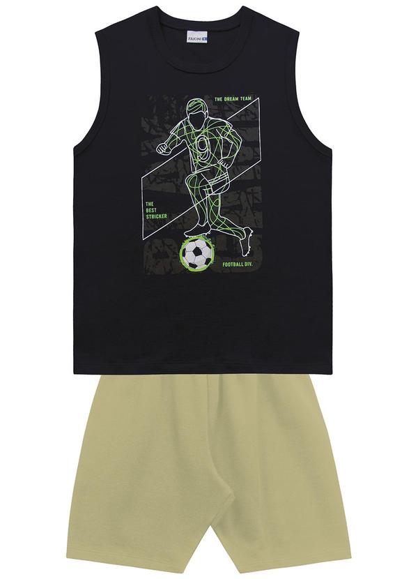 Conjunto Regata e Bermuda Preto