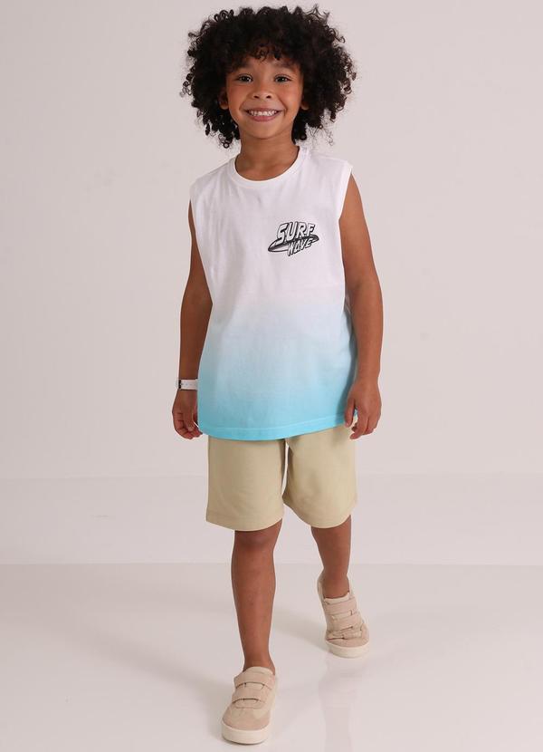 Vista 2 Conjunto Regata e Bermuda Verde Tink Bink Tink Bink