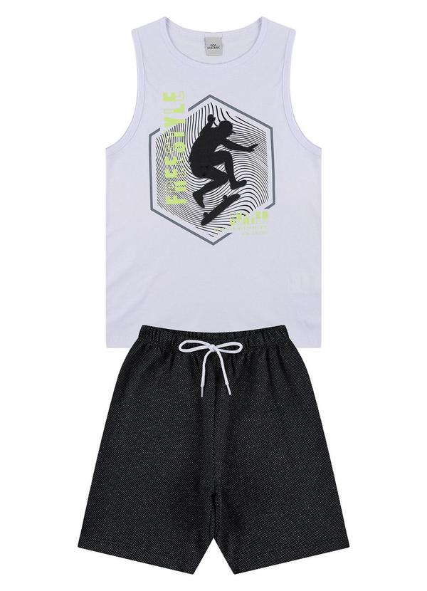 Vista 2 Conjunto Regata Infantil Freestyle Branco VIDA COSTEIRA VIDA COSTEIRA