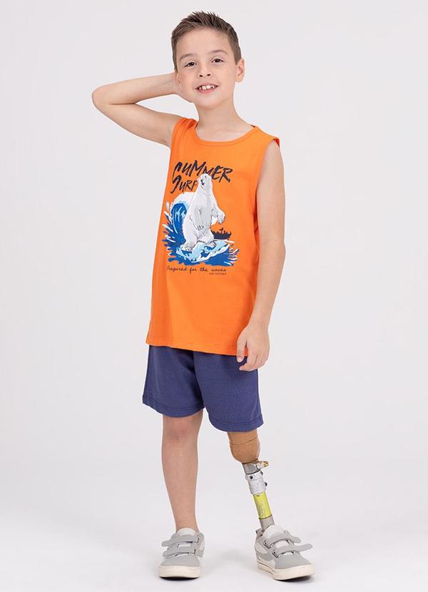 Vista 2 Conjunto Regata Infantil Summer Surf Laranja VIDA COSTEIRA VIDA COSTEIRA