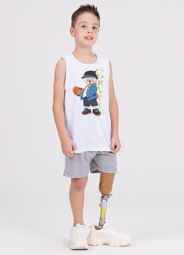 Vista 2 Conjunto Regata Infantil Web Skater Branco VIDA COSTEIRA VIDA COSTEIRA