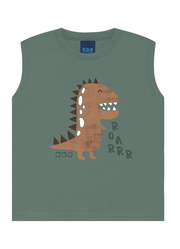 Conjunto Regata Machão Dino e Bermuda Verde