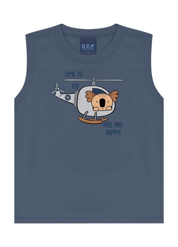 Conjunto Regata Machão e Bermuda Azul
