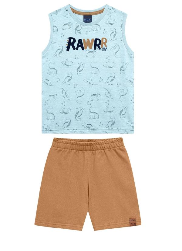 Conjunto Regata Machão e Bermuda Azul