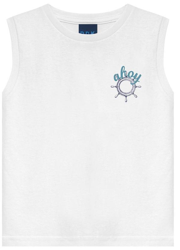 Conjunto Regata Machão e Bermuda Branco
