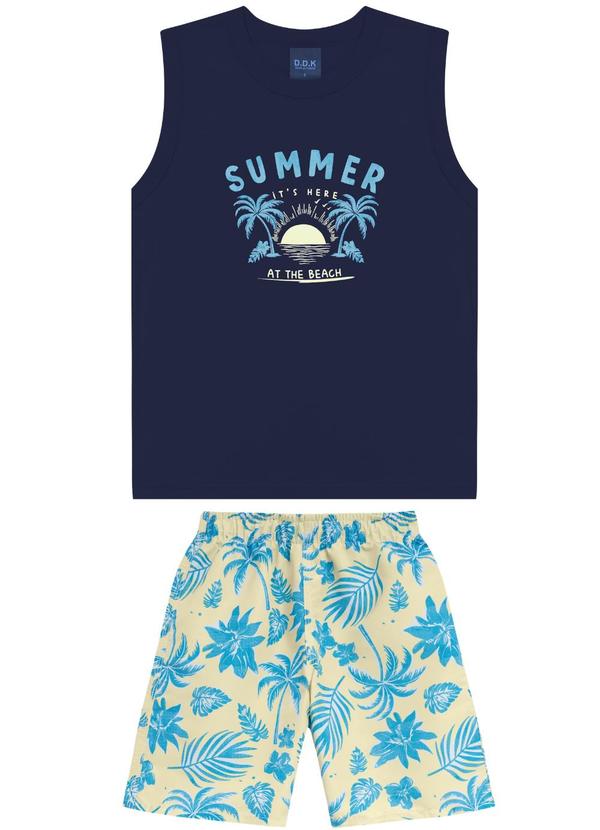 Conjunto Regata Machão Summer e Bermuda Azul