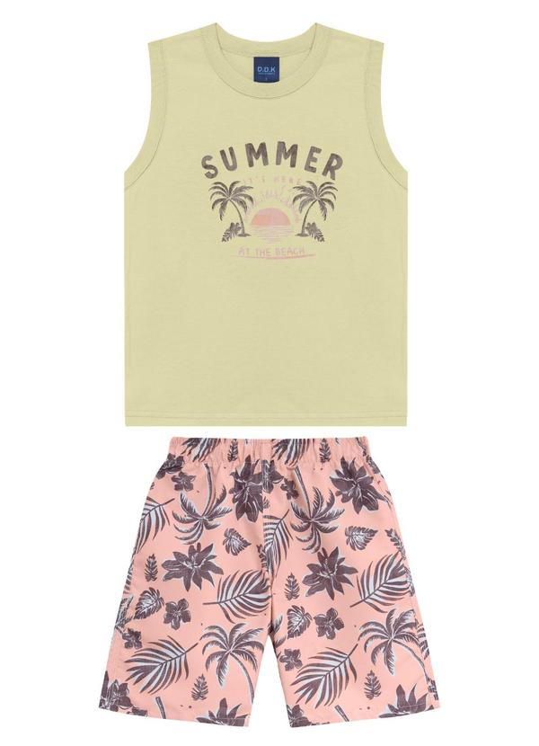Conjunto Regata Machão Summer e Bermuda Marrom
