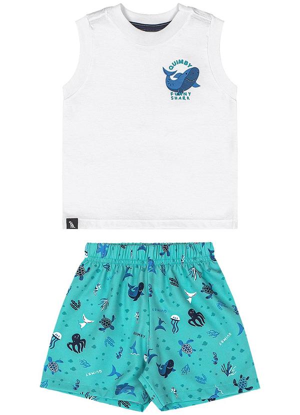 Conjunto Regata Shark Bermuda Branco