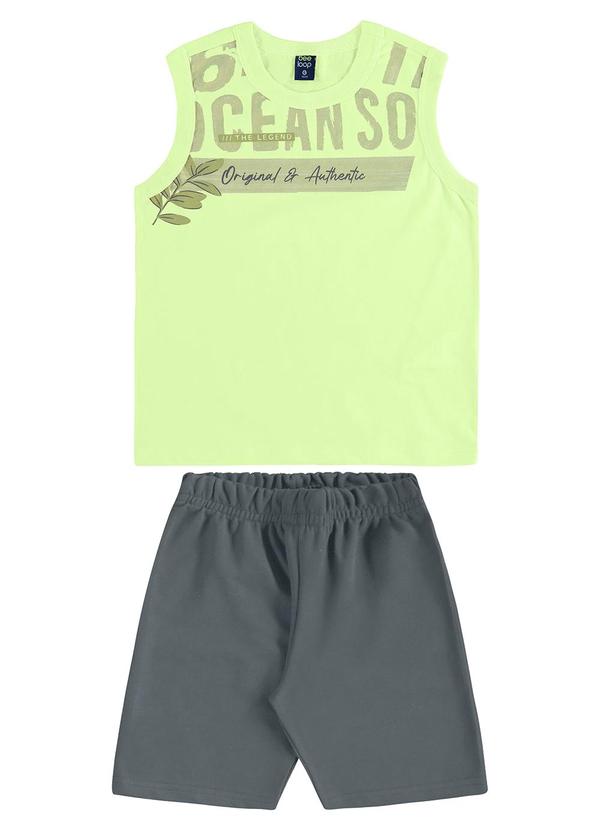 Conjunto Regata Tropical Bermuda Verde