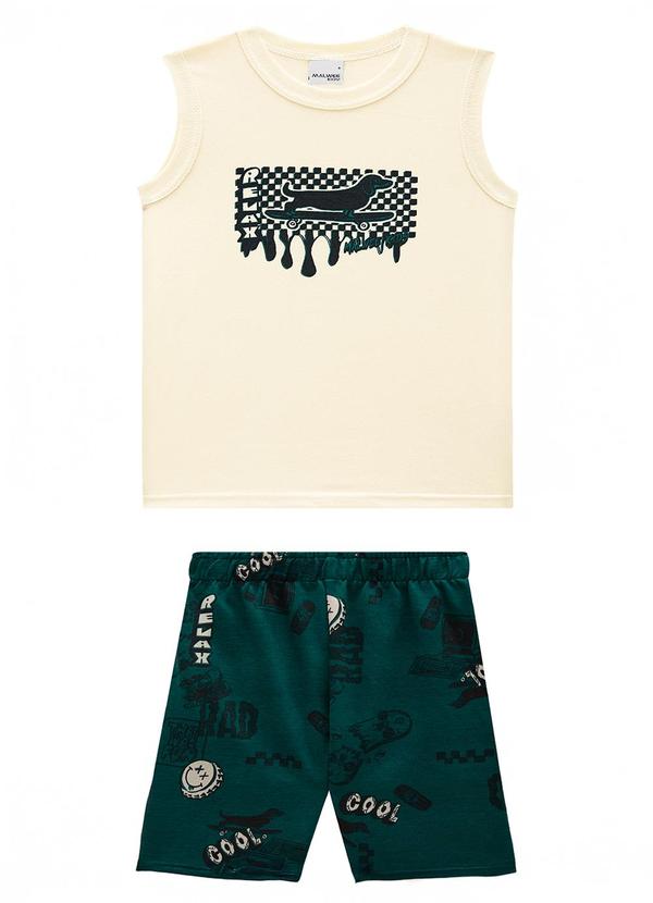 Vista 2 Conjunto Relax Skate Off White Malwee Kids Malwee Kids