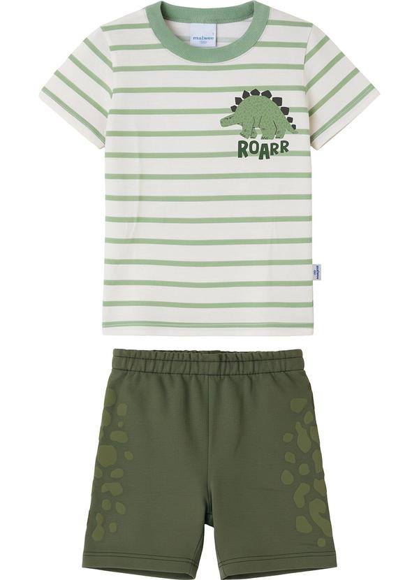 Conjunto Roar em Puff Moletinho Verde