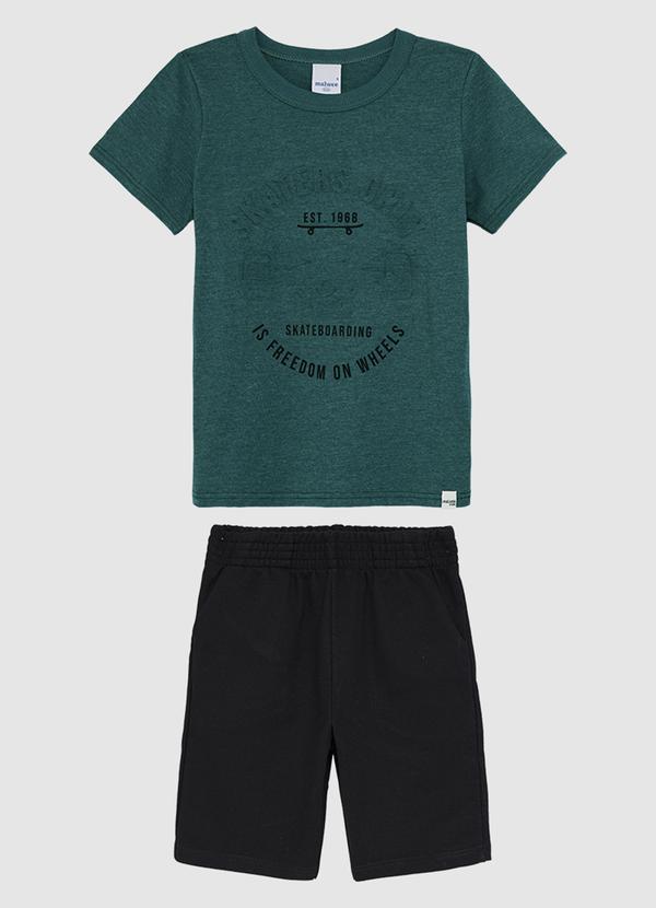 Conjunto Skaters com Moletinho Verde