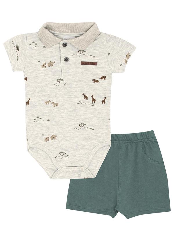 Conjunto Suedine Cinza