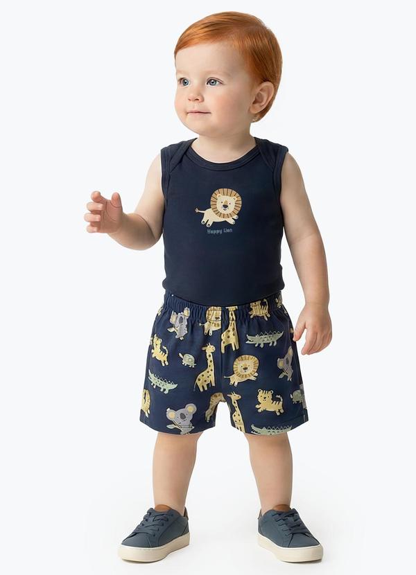 Conjunto Suedine Marinho