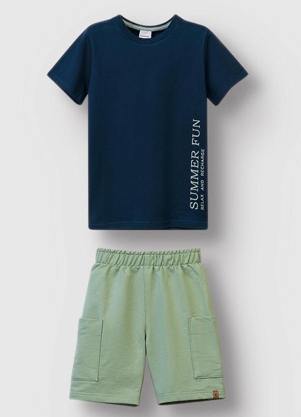 Vista 2 Conjunto Summer Fun Relax And Recharge Azul Carinhoso Carinhoso