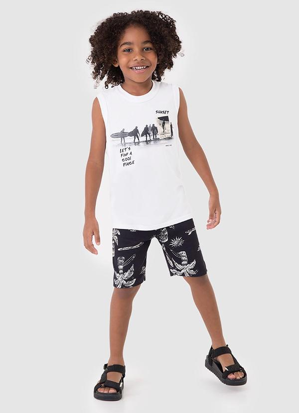 Vista 2 Conjunto Sunset Surf Branco Malwee Kids Malwee Kids