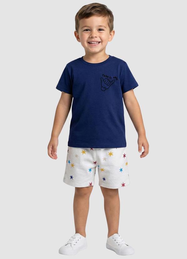 Vista 2 Conjunto Take It Easy Azul Yends Fashion Yends Fashion