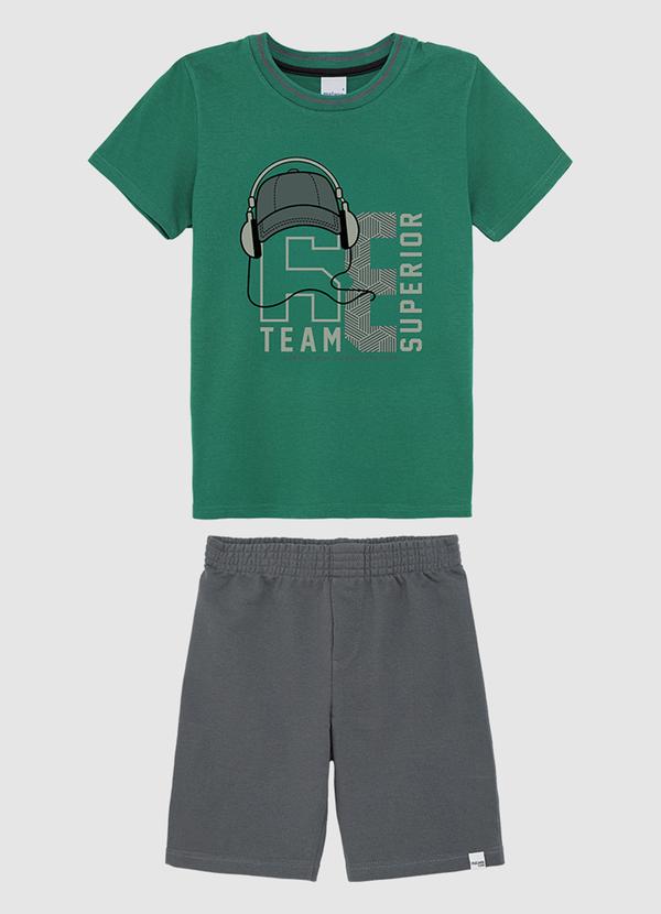 Conjunto Team 68 em Moletom Verde