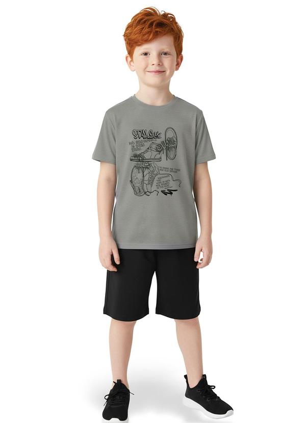 Conjunto Tênis em Puff Cinza