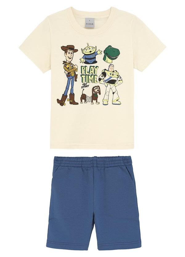 Conjunto Toy Story® em Moletinho Bege