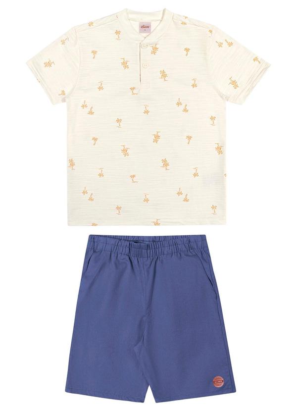 Conjunto Tropical Infantil Menino Bege