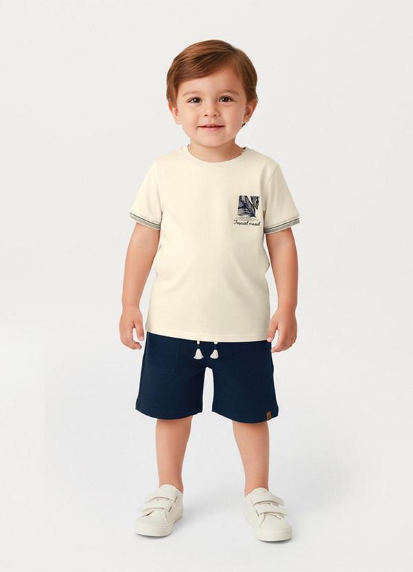 Conjunto Tropical Mood com Moletinho Off White