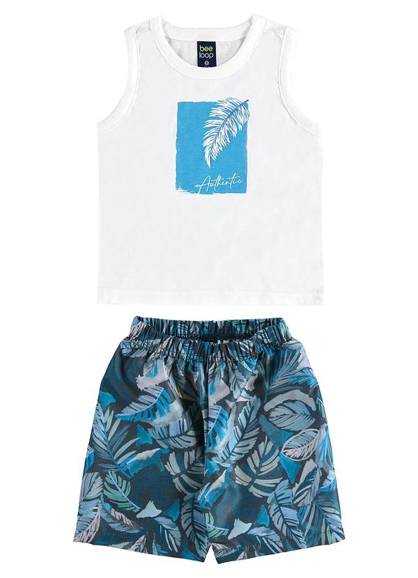 Conjunto Tropical Regata Bermuda Branco