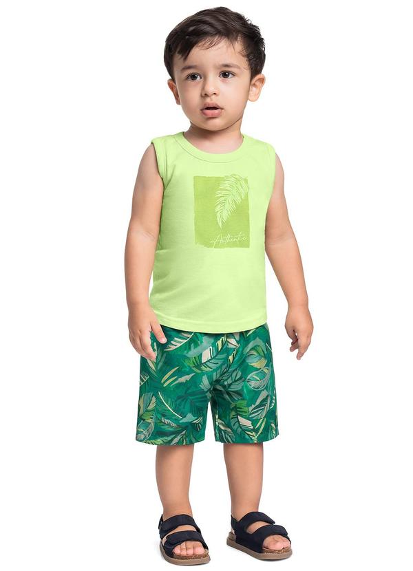 Conjunto Tropical Regata Bermuda Verde