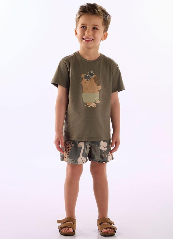 Conjunto Tropical Short Verde