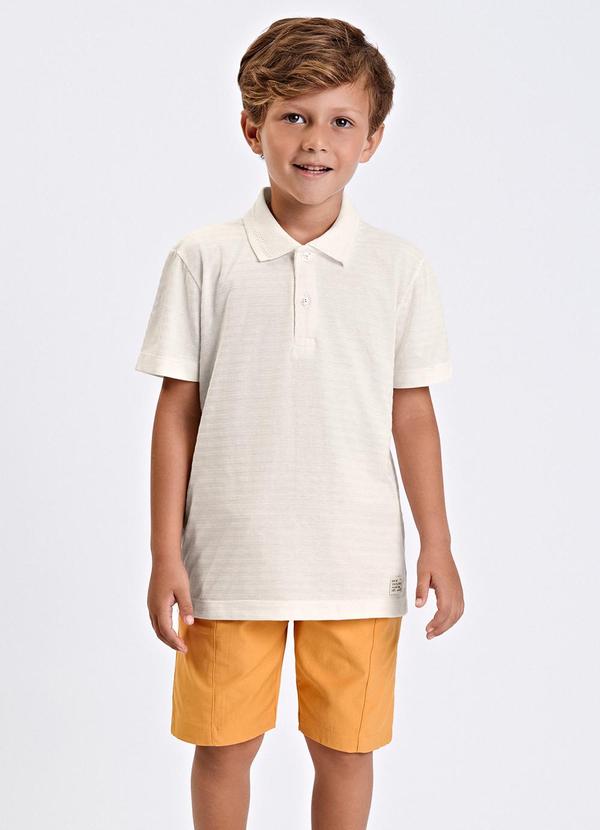 Conjunto Verão Menino Meia Malha Bege
