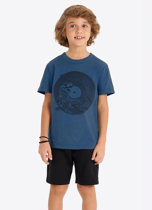 Conjunto Verão Menino Relevo Azul