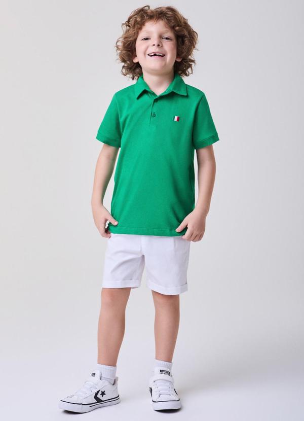 Vista 2 Conjunto Verde com Off White Verde Bimbi Bimbi