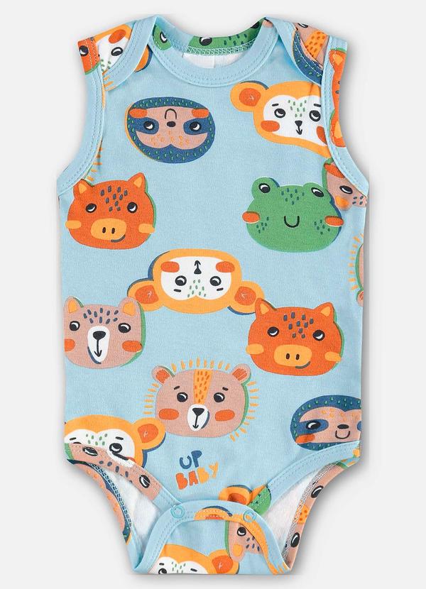 Vista 2 Body Regata Bebê Menino Suedine Azul Up Baby Up Baby