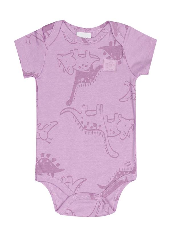 Vista 2 Body Unissex em Ribana para Bebê Roxo Quimby Quimby