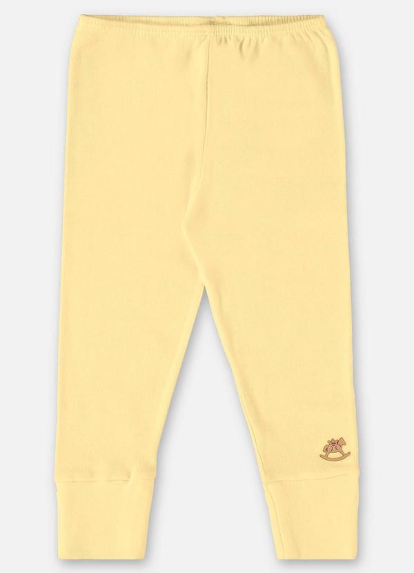 Calça em Suedine Unissex Amarelo