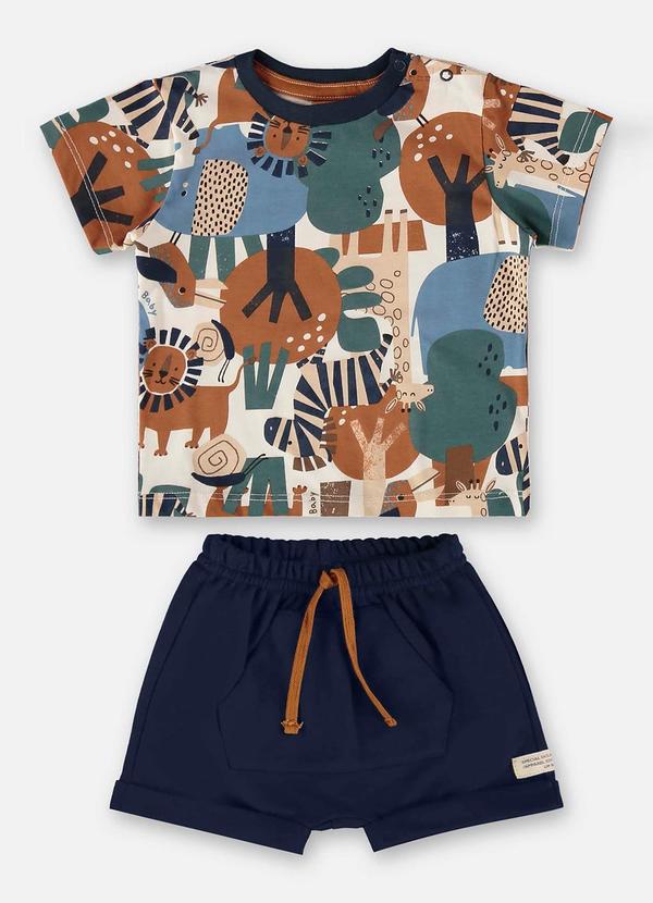 Conjunto para Bebê Menino Safari Bege