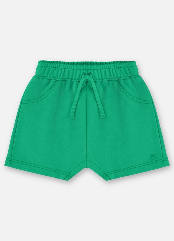 Short Moletom Bebê Menino Verde