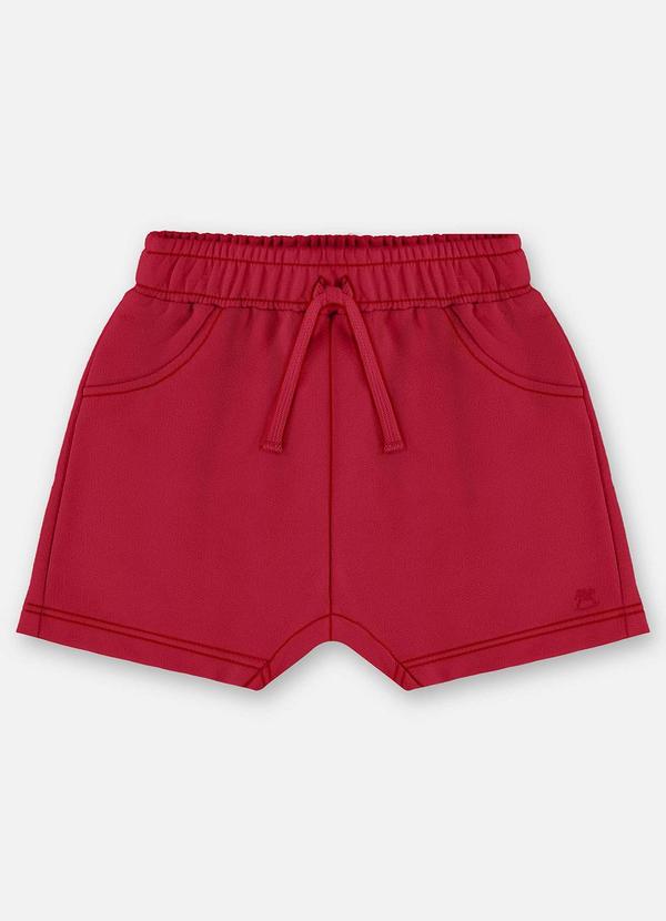 Vista 2 Short Moletom Bebê Menino Vermelho Up Baby Up Baby