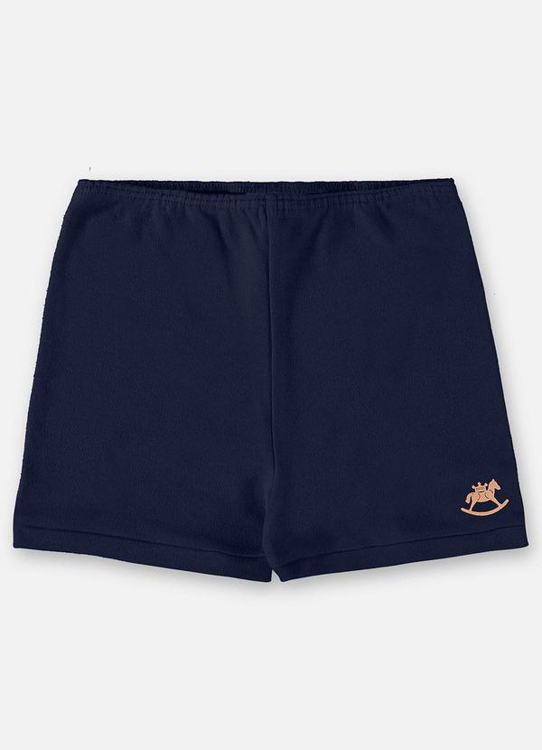Vista 2 Short Unissex Básico para Bebê Azul Up Baby Up Baby