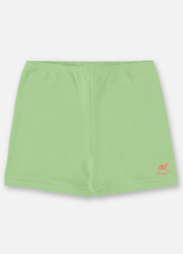 Vista 2 Short Unissex Básico para Bebê Verde Up Baby Up Baby