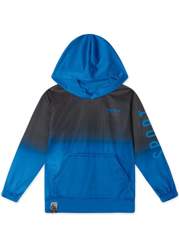 Blusão Moletom Degradê Azul