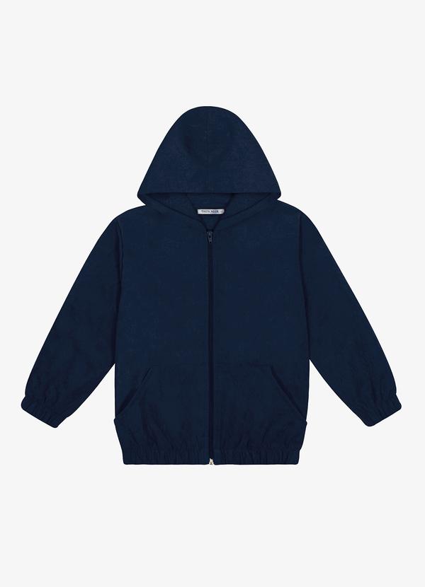 Jaqueta com Capuz Infantil Masculino Azul