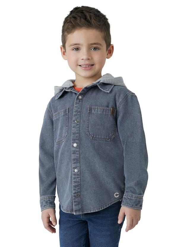 Jaqueta em Jeans Leve Menino Azul