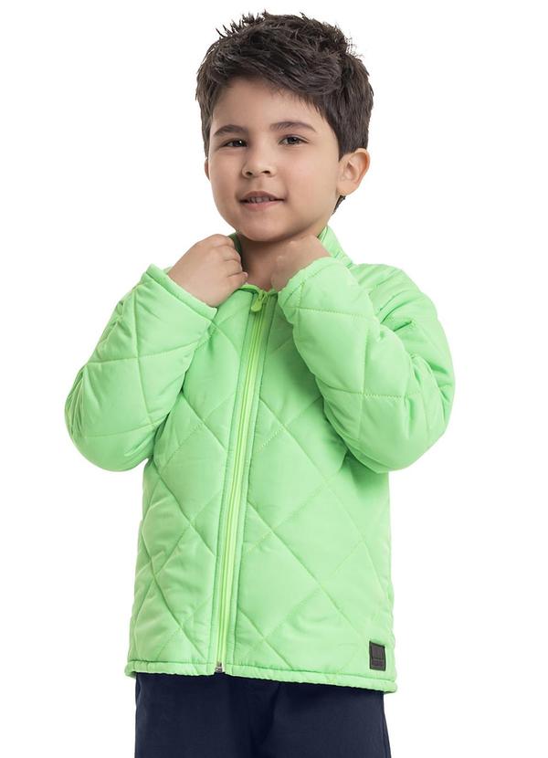 Vista 2 Jaqueta em Matelassê Infantil Menino Verde Quimby Quimby