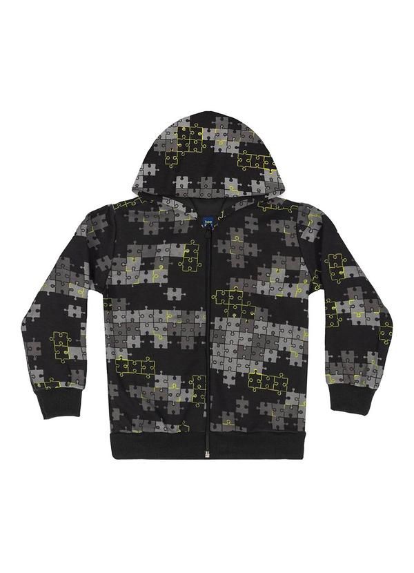 Vista 2 Jaqueta em Moletom Infantil Menino Preto Bee Loop Bee Loop